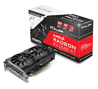 Sapphire Pulse AMD Radeon RX 6500 XT Gaming Graphics Card with 4GB GDDR6, AMD RDNA 2