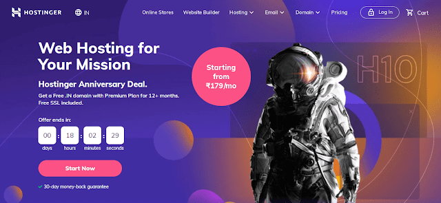 Hostinger - Best Web Hostings in India 2022