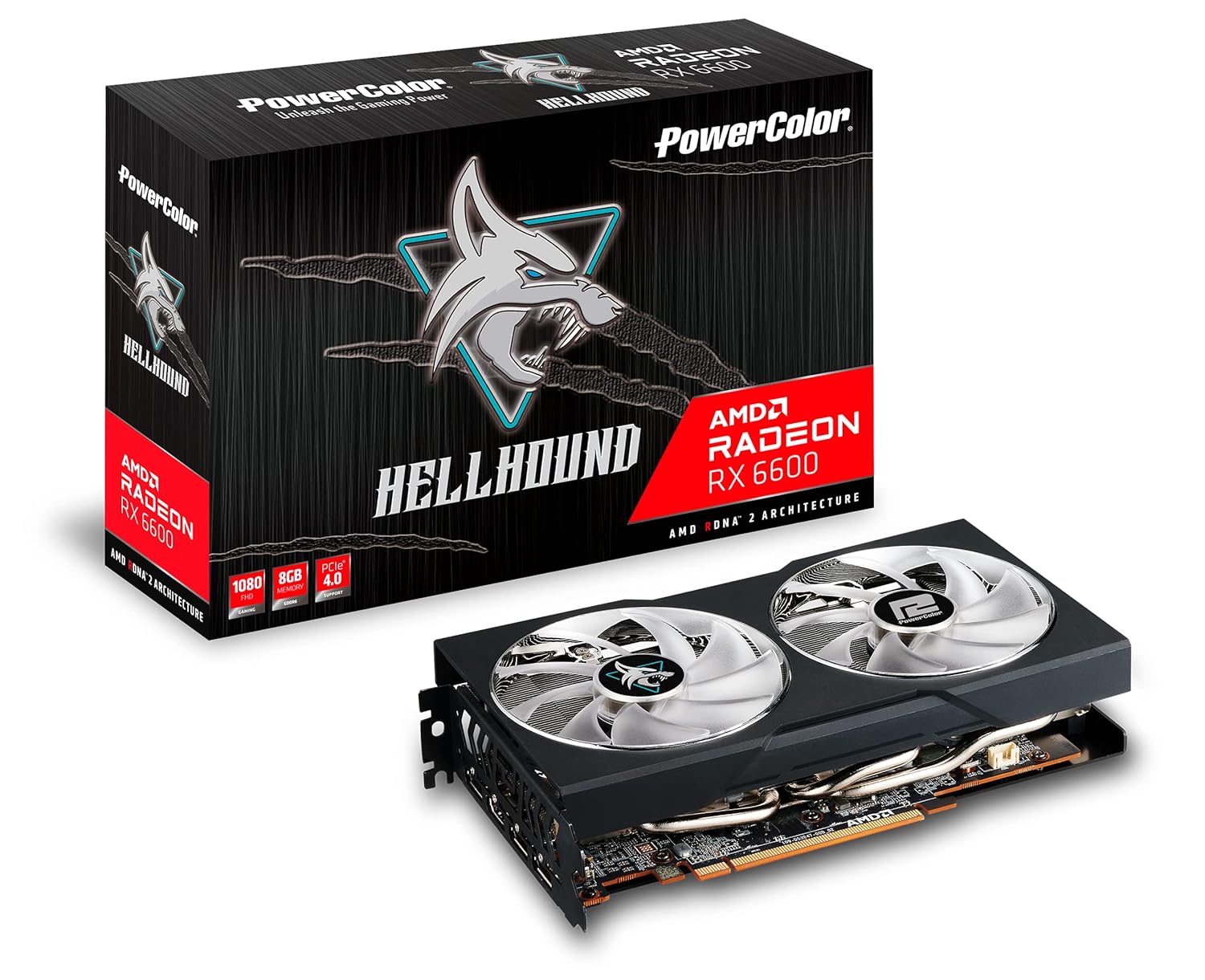 PowerColor Hellhound AMD Radeon Rx 6600 Graphics Card