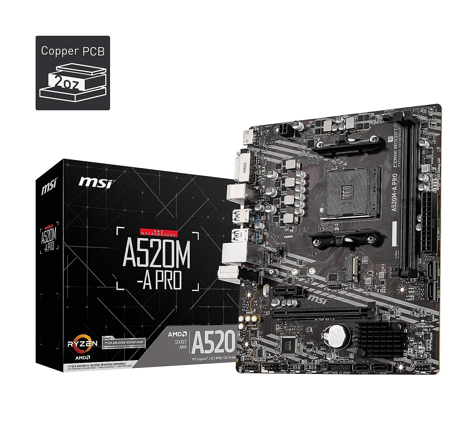 MSI A520M-A PRO Motherboard